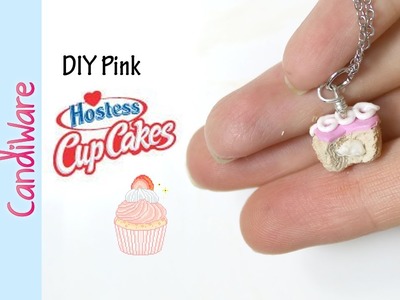 Tutorial: DIY Pink Hostess Cupcake  - FIMO, Polymer Clay