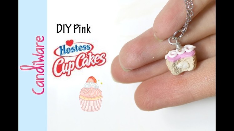 Tutorial: DIY Pink Hostess Cupcake  - FIMO, Polymer Clay