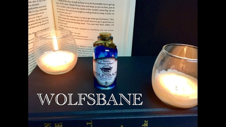 Wolfsbane : DIY Potion Bottle : Halloween Prop ( Harry Potter Inspired )