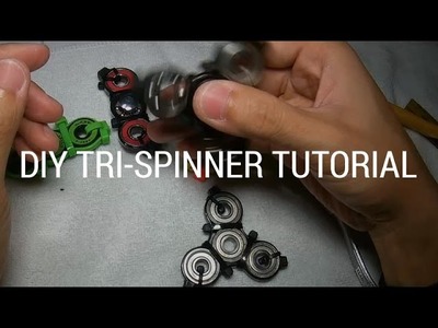 $1 ZIP TIE. CABLE TIE SPINNER TOY DIY TUTORIAL - TRI-SPINNER (NOT 3D Printed!)
