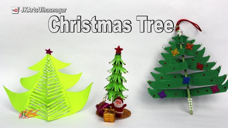 3 Paper Christmas Tree | DIY How to make Christmas decorations | JK Arts  1131