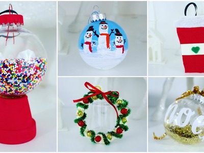 5 CHEAP AND EASY DIY CHRISTMAS ORNAMENTS | PINTEREST INSPIRED