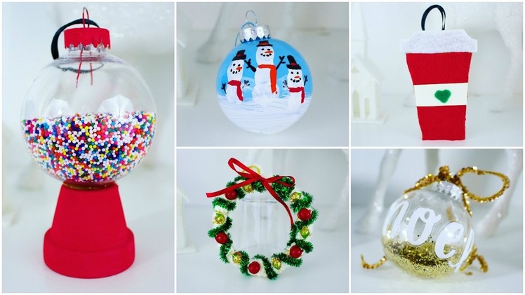 5 CHEAP AND EASY DIY CHRISTMAS ORNAMENTS | PINTEREST INSPIRED