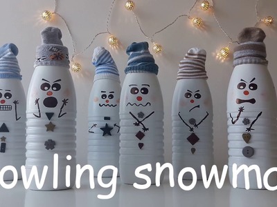 Bowling snowman - diy kids game