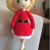 Christmas Girl Amigurumi Crochet Pdf Pattern