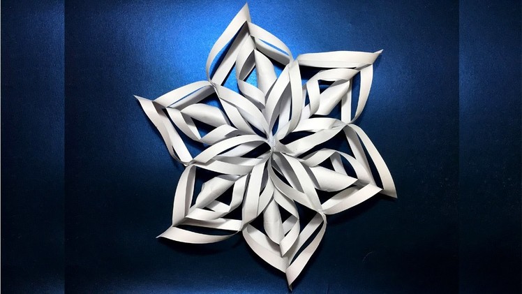 DIY | 3D Paper Snowflake | How to make a 3D Paper Snowflake