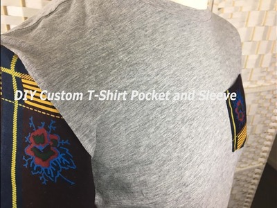 DIY African Print Pocket Tee, Tribal Print shirt for Mens