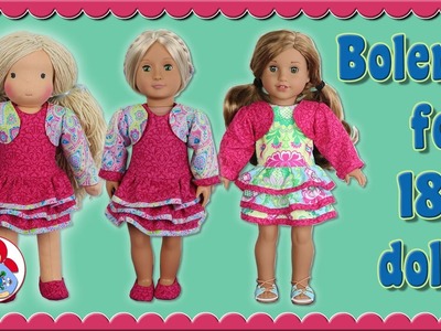 DIY | Bolero for 18" dolls (American Girl, Sami Pattern AMELIE etc.) • Sami Doll Tutorials
