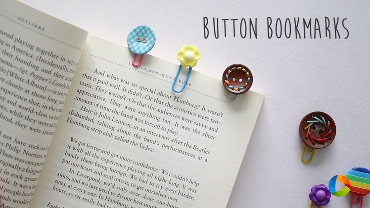 DIY : Button Bookmarks