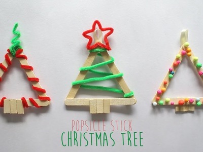 DIY : Christmas Tree (Popsicle Stick)