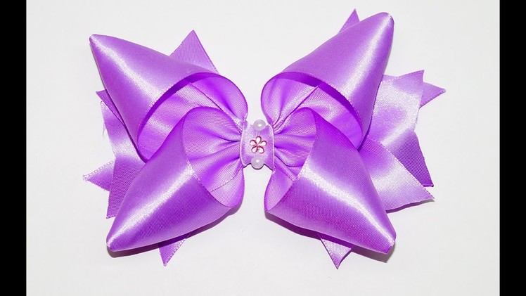 DIY crafts - How to make a ribbon bow. ribbon bow diy. DIY beauty and easy