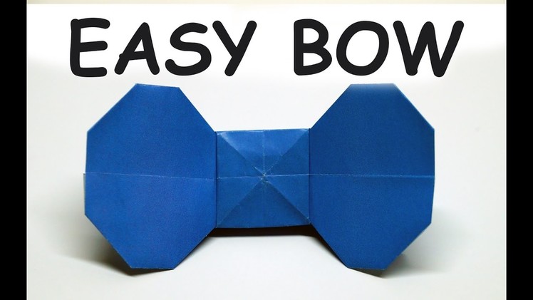 DIY crafts How to Make - Easy origami  Bow. DIY beauty and easy