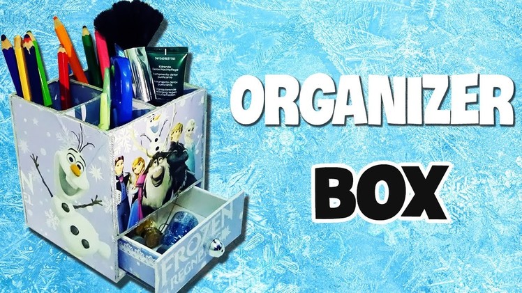 DIY Disney Frozen Organizer Box | Cute & Cheap DIY Christmas Gift | ANNA & ELSA ROOM DECOR