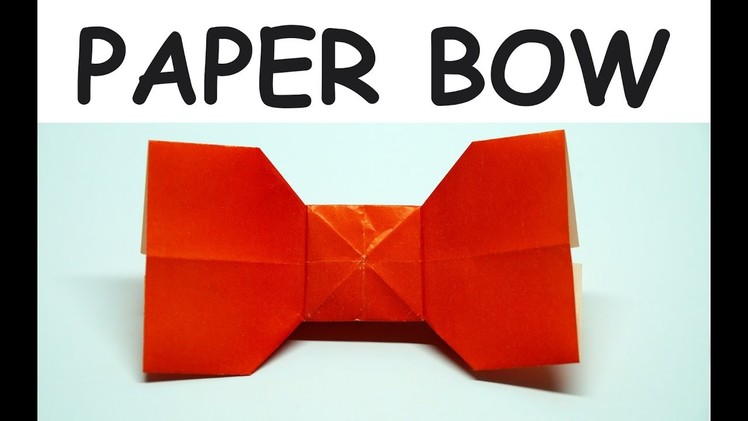 DIY easy Origami - How to make a paper Bow. DIY beauty and easy