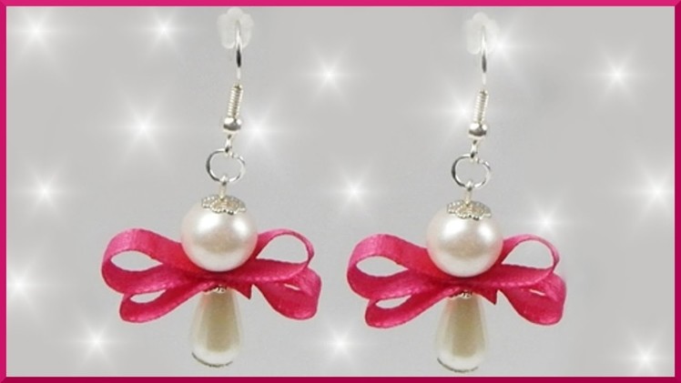 DIY | Engel Ohrringe | Schmuck für Weihnachten | beaded angel earrings | christmas jewellery