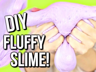 DIY GIANT FLUFFY SLIME! How to Make Fluffy Slime Without Borax, Liquid Starch, Detergent