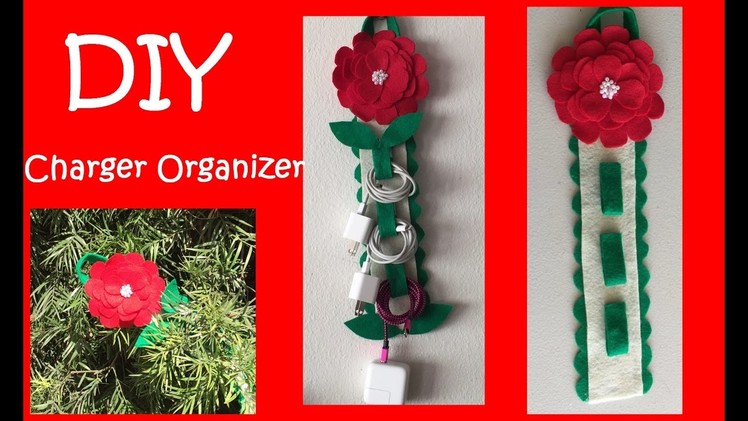 DIY Hanging Cell Phone Charger Organizer no sew  #43
