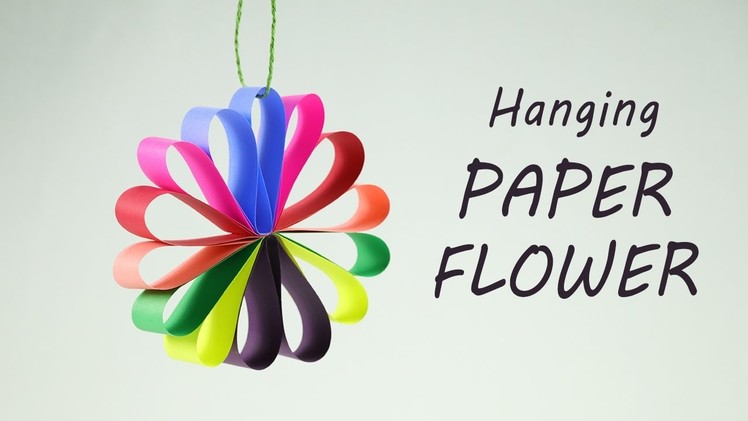 DIY Hanging Paper Flowers Garland for Easy Party Decorations on Budget