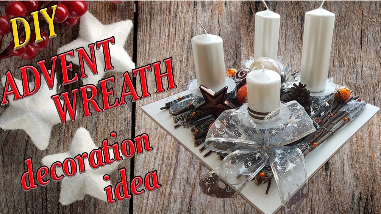 DIY - How to decorate advent wreath