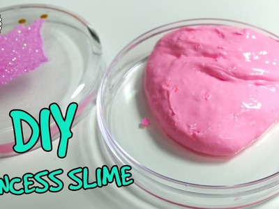 ♡ DIY ♡ How to make glittery pink slime for princess! Without borax and loundry detegent