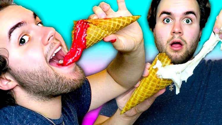 DIY Ice Cream Slime YOU CAN EAT! - Edible ICE CREAM That Doesn't MELT!