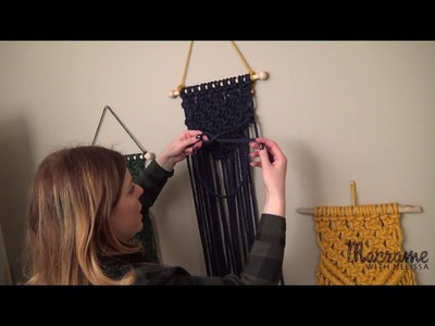DIY Macrame Tutorial: Diagonal Clove Hitch Knot with the Crafty Ginger