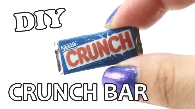 DIY - Miniature Crunch Chocolate Bar Tutorial