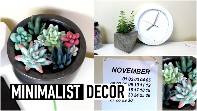 DIY Minimalist Style Room Decor (Tumblr.Aesthetic Inspired) | Natasha Rose
