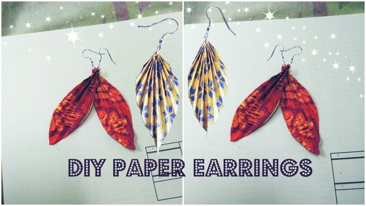 DIY Paper Earring | Origami Earrings✔