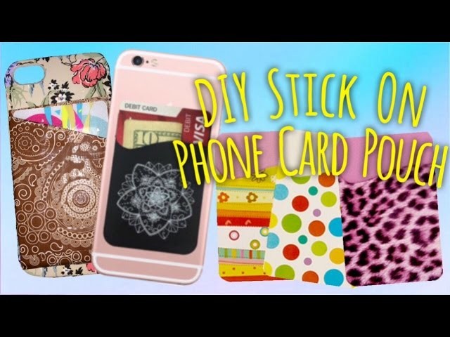 DIY Phone Card Holder From Duct Tape