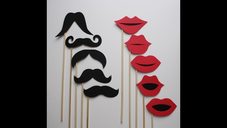 DIY: Photo booth and Props for (Cute Party Decorations)