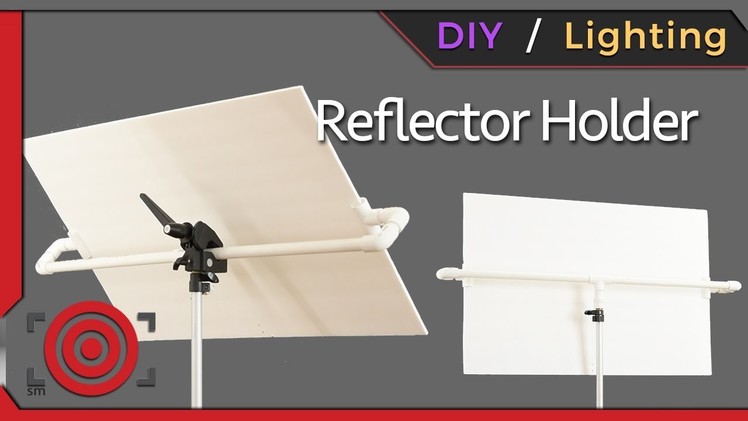 DIY Photography Studio Reflector Holder and One Light Portrait Lighting Tutorial