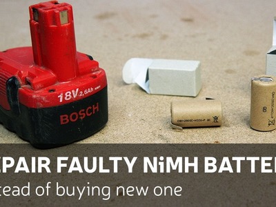 DIY: Repair Faulty NiMH Battery Instead Of Buying New One
