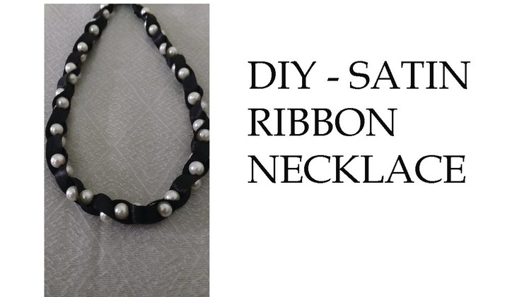 DIY Ribbon necklace. How to make ribbon necklace k-creations -2