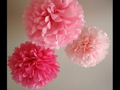 DIY Tissue Paper Pom Tutorial | Decorations that impress | DIY Party and Christmas Day decoration