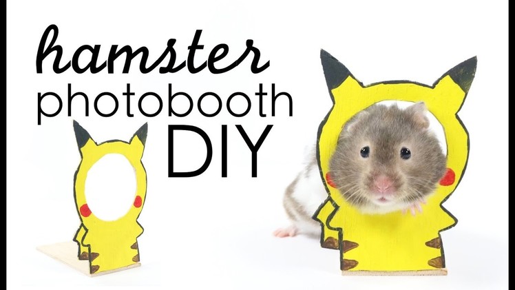 How to DIY Hamster Wooden Photobooth Tutorial