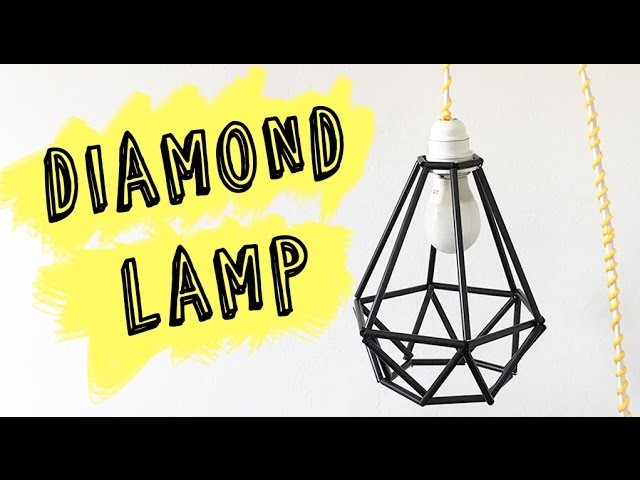 How to make a Geometric Lamp | DIY Diamond Lamp