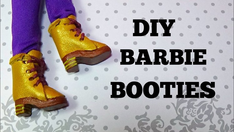 How to make boots for Barbie DIY For Dolls booties