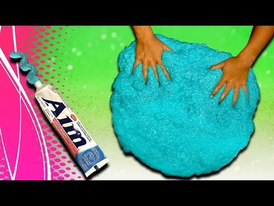 How to make Toothpaste Slime! DIY Giant Size slime without borax and liquid starch