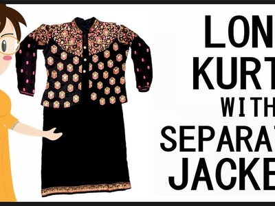 Long Kurti With Separate Jacket Cutting And Stitching | DIY - Tailoring With Usha