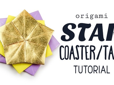 Origami Star Coaster. Tato Tutorial ⭐️ DIY ⭐️ Paper Kawaii ⭐️