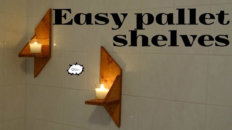 Pallet wood shelves - short film diy