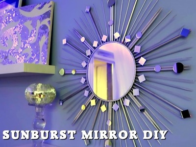 Sunburst mirror DIY Lustro słońce