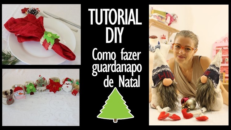 Tutorial - DIY Do it yourself Christmas napkin holder | Faça você mesmo porta guardanapos de natal