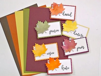 Tutorial: diy thanksgiving place cards