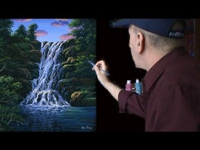 Video 24 Complete. How to Paint Waterfall Acrylics Art Painting Class