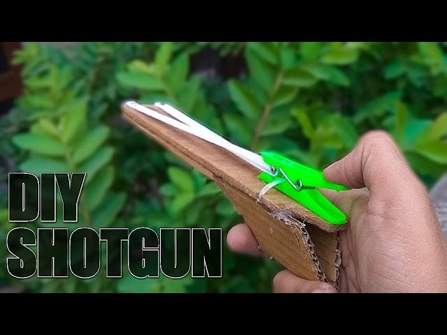 wood cardboard shotgun powerful gun that shoot how to