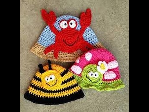 Crochet Baby Hat  and Beret Tutorial Example