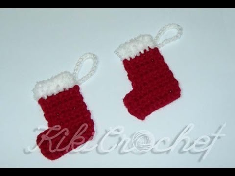 Crochet Christmas Ornaments: Mini Stocking