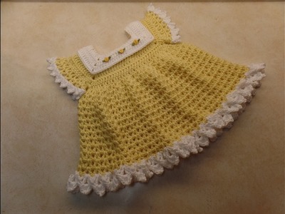 CROCHET How To #Crochet Sunshine & Roses Baby Dress 0-6 Months #TUTORIAL #352